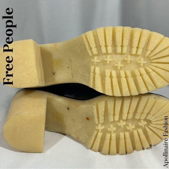 FREE PEOPLE JAMES CHELSEA BOOTS IN BLACK LEATHER SIZE 41 NWT - Picture 6 of 6